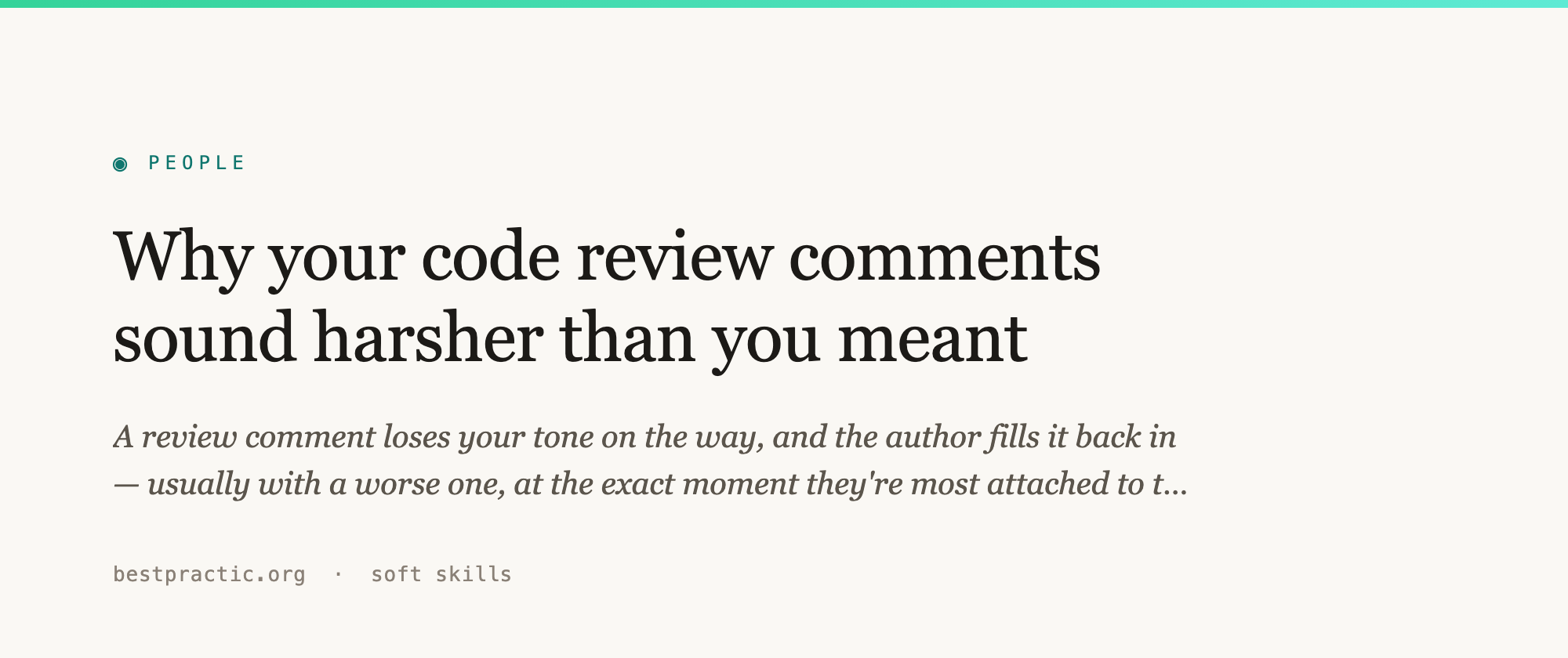 Why your code review comments sound harsher than you meant