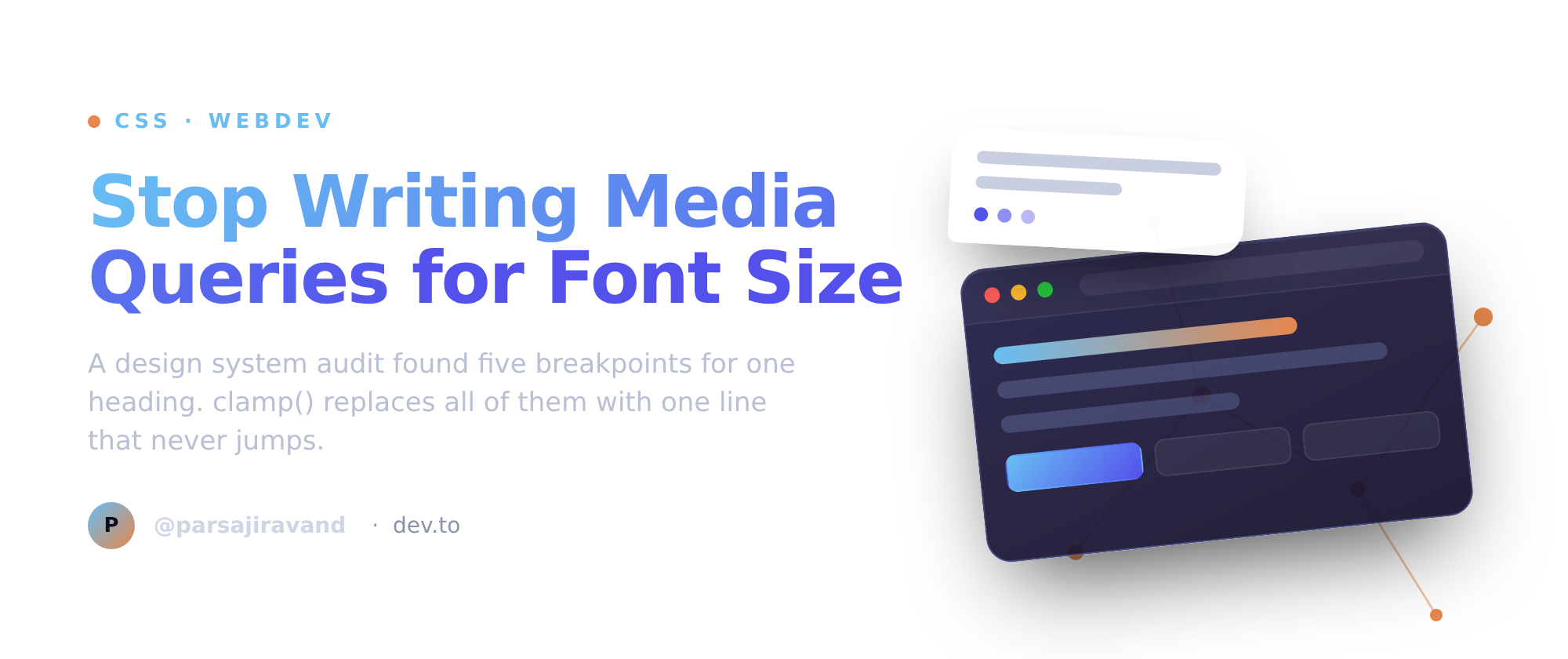 Stop Writing Media Queries for Font Size
