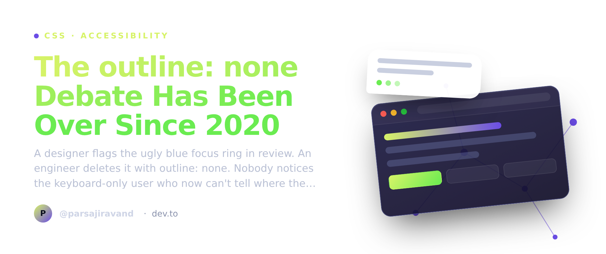The outline: none Debate Has Been Over Since 2020