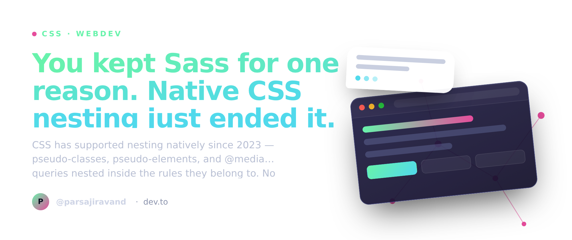 Native CSS nesting — interactive playground