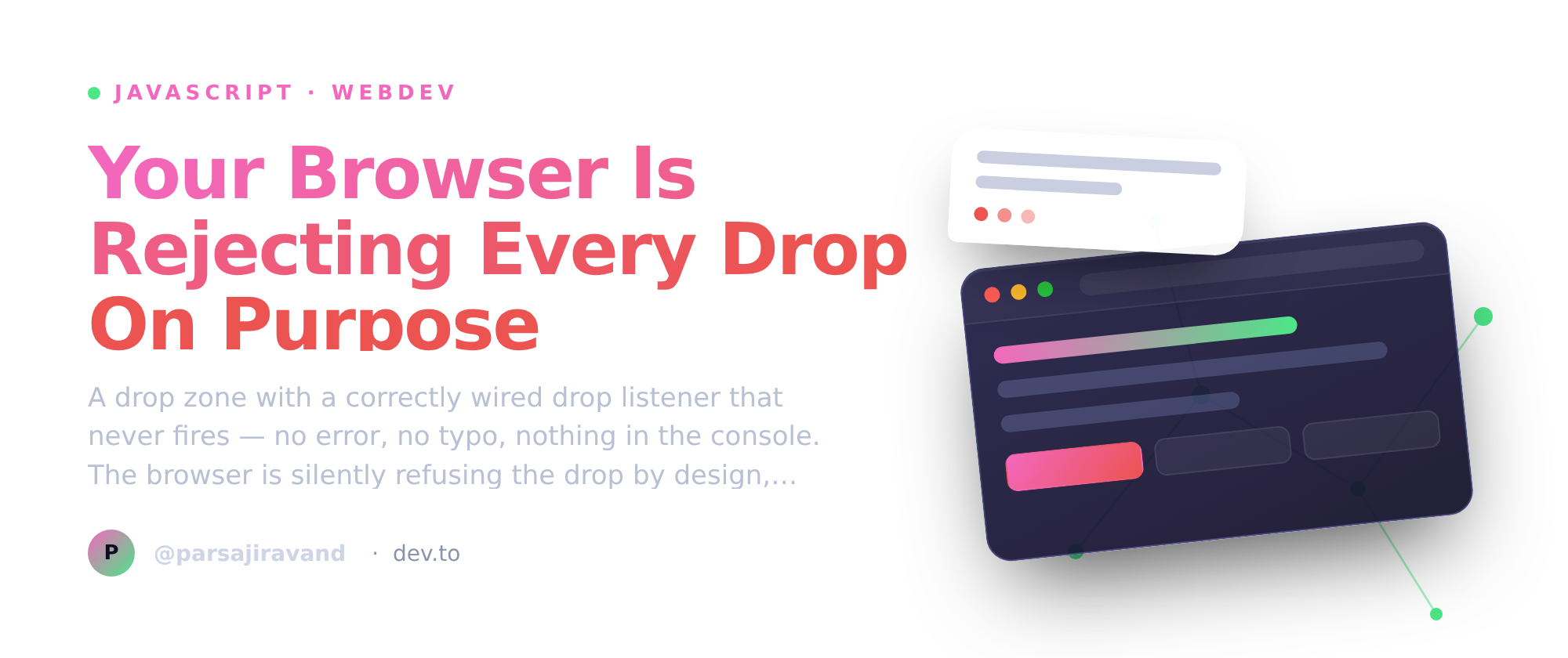 Your Browser Is Rejecting Every Drop On Purpose