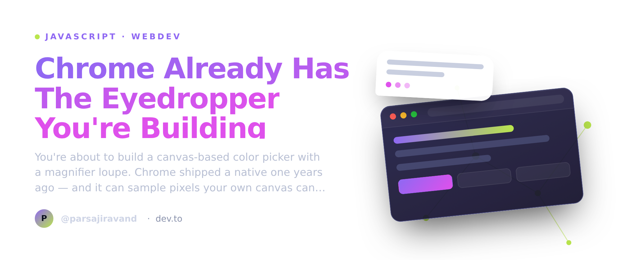 Chrome Already Has The Eyedropper You're Building