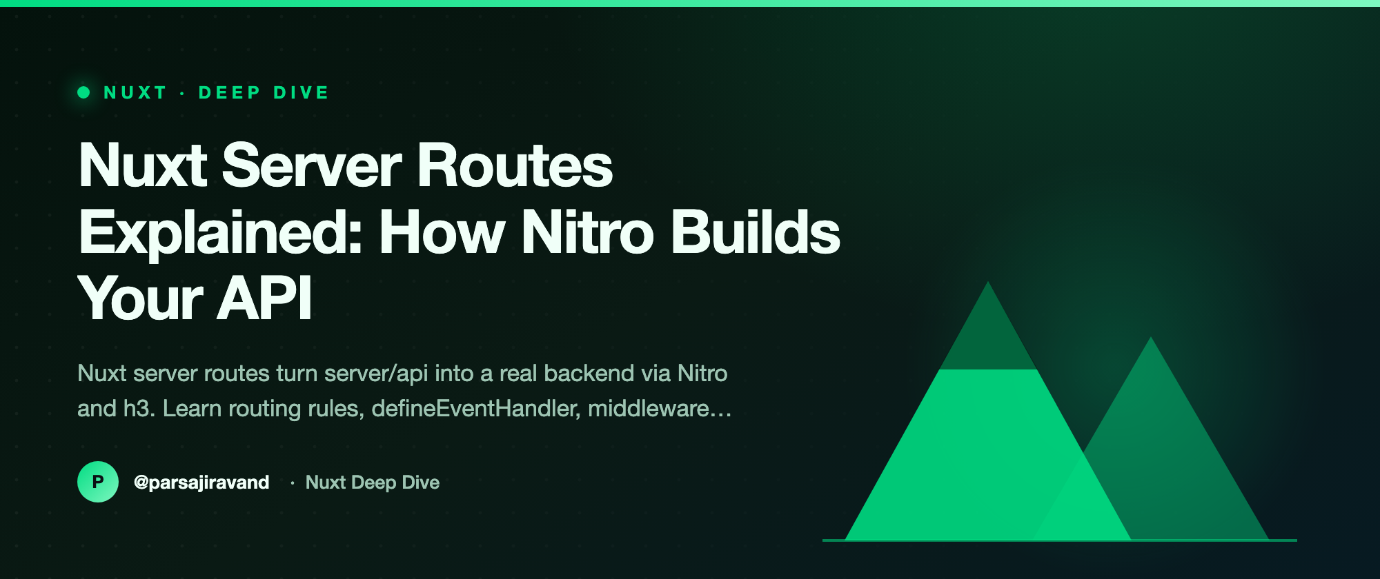 Nuxt Server Routes Explained: How Nitro Builds Your API