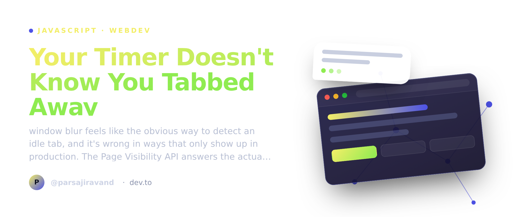 Your Timer Doesn't Know You Tabbed Away