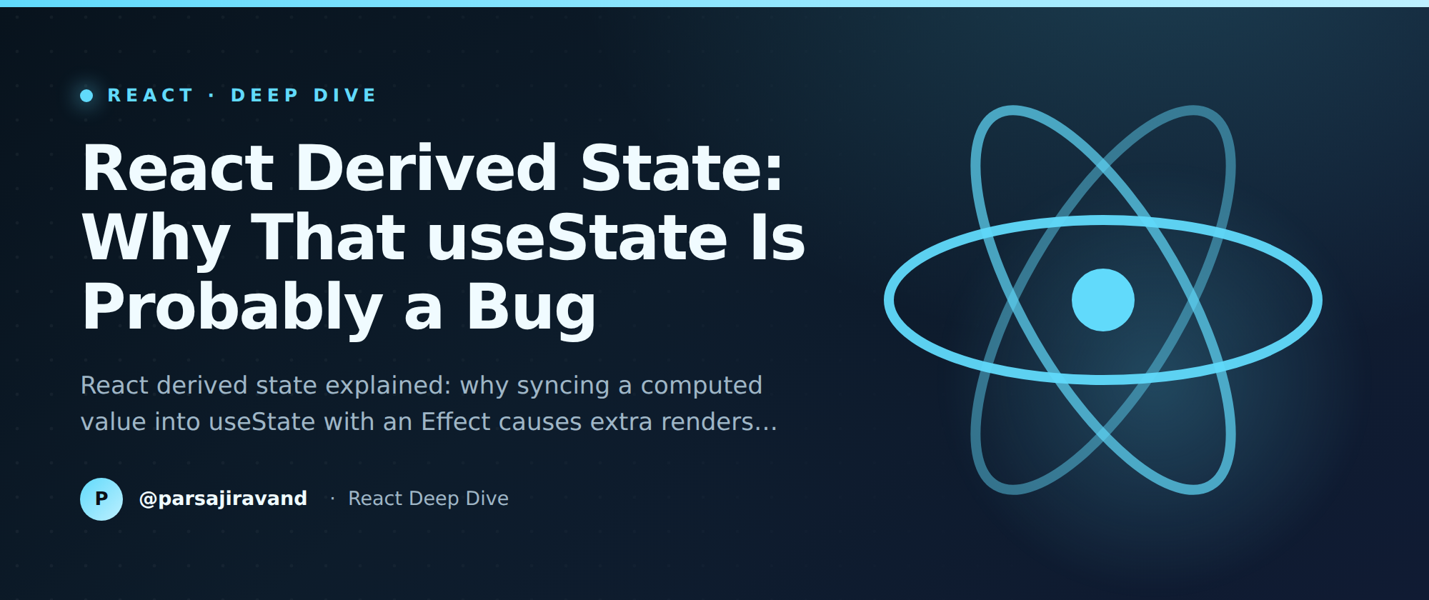 React Derived State: Why That useState Is Probably a Bug