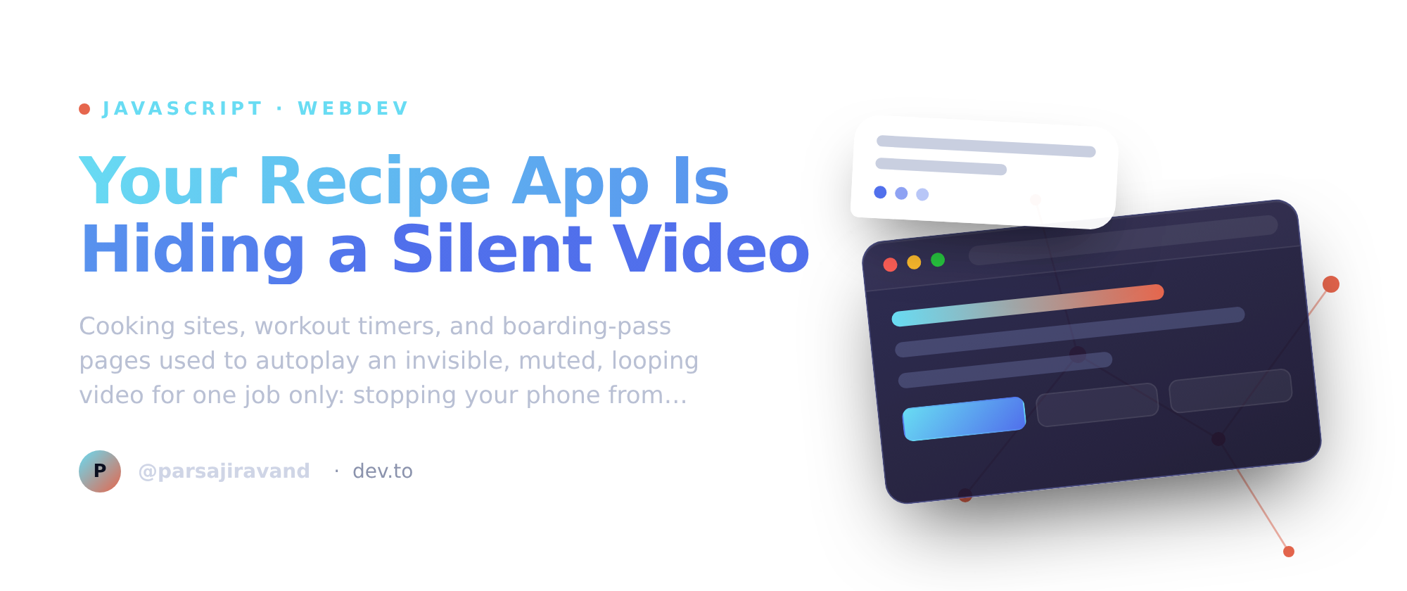 Your Recipe App Is Hiding a Silent Video
