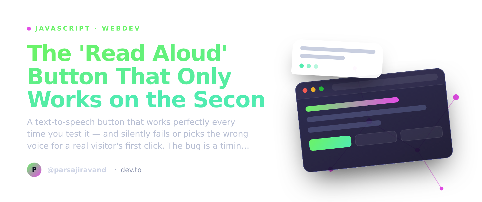 The 'Read Aloud' Button That Only Works on the Second Click