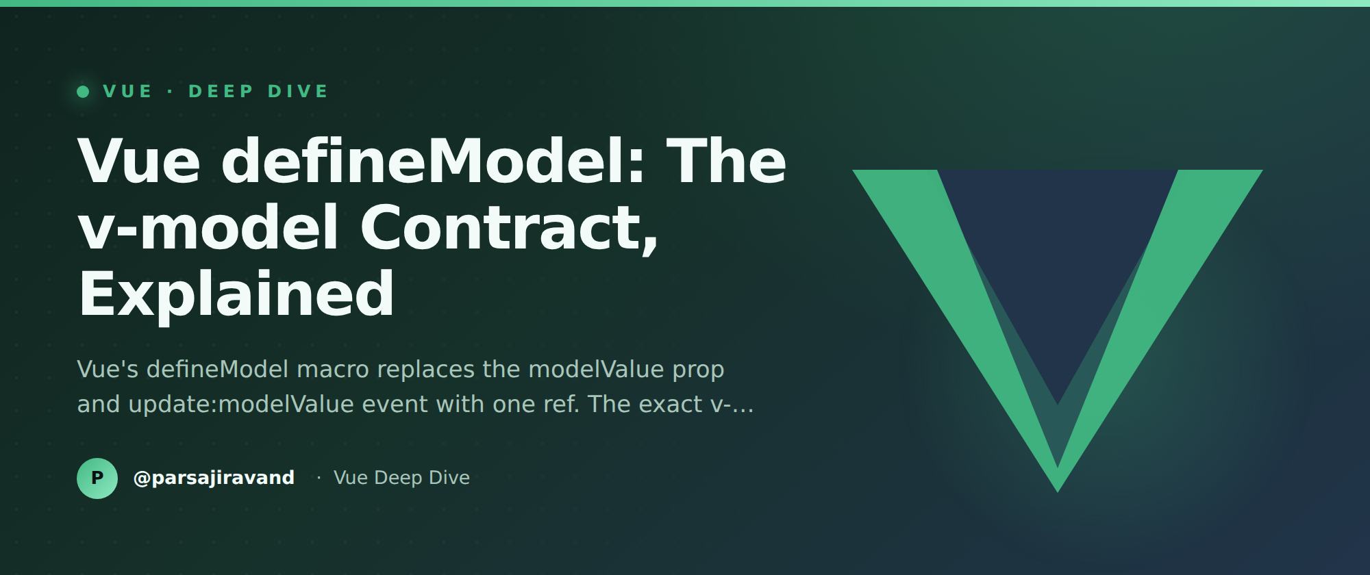 Vue defineModel: The v-model Contract, Explained